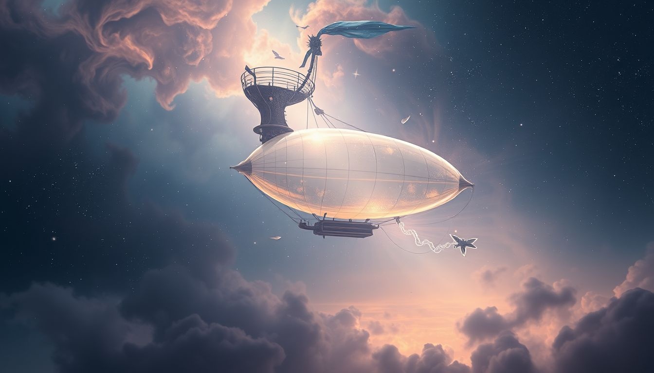 Rêver d'un zeppelin vide symbolise un vide émotionnel intérieur.