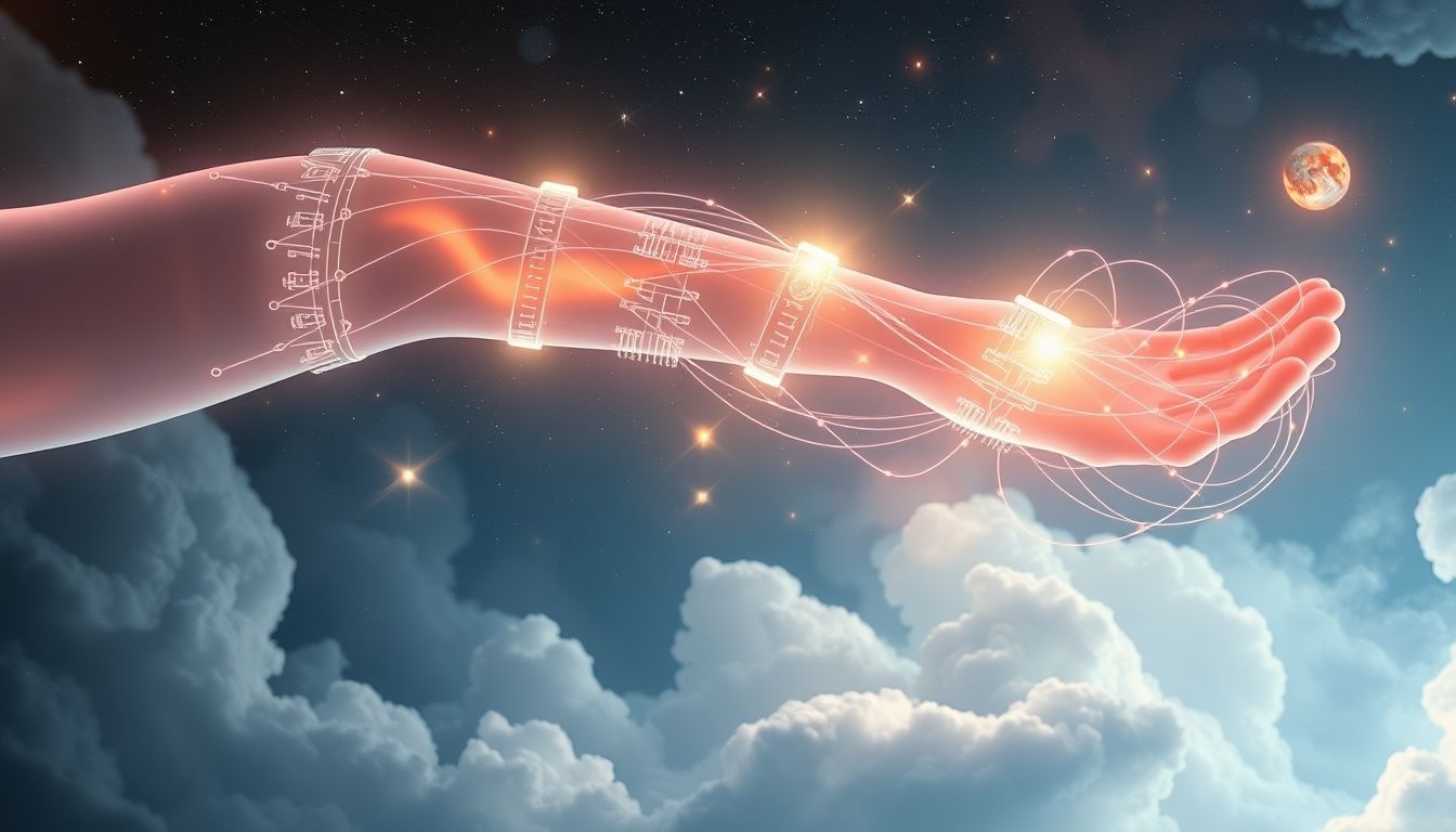 Rêver d’une attelle high-tech symbolise un soutien innovant nécessaire.