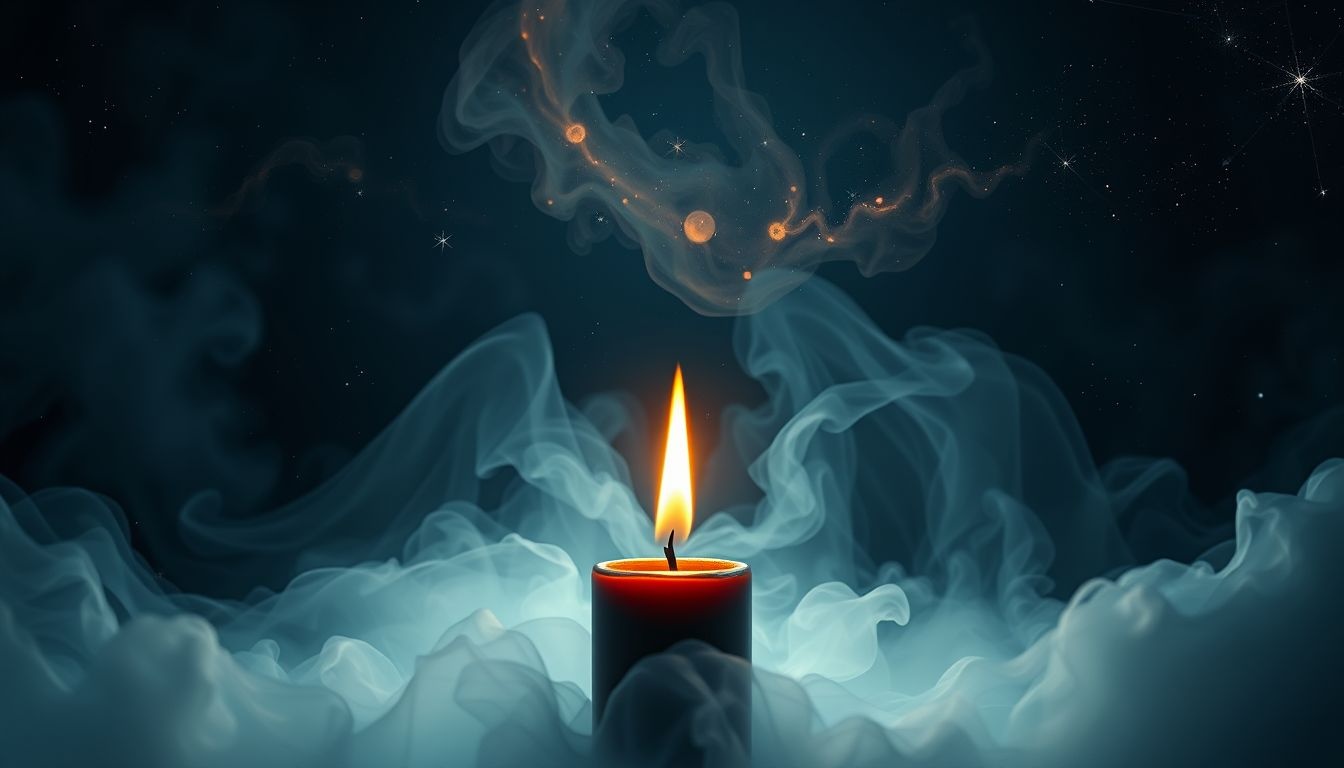 Rêver d'une bougie noire symbolise souvent une transformation intérieure profonde.