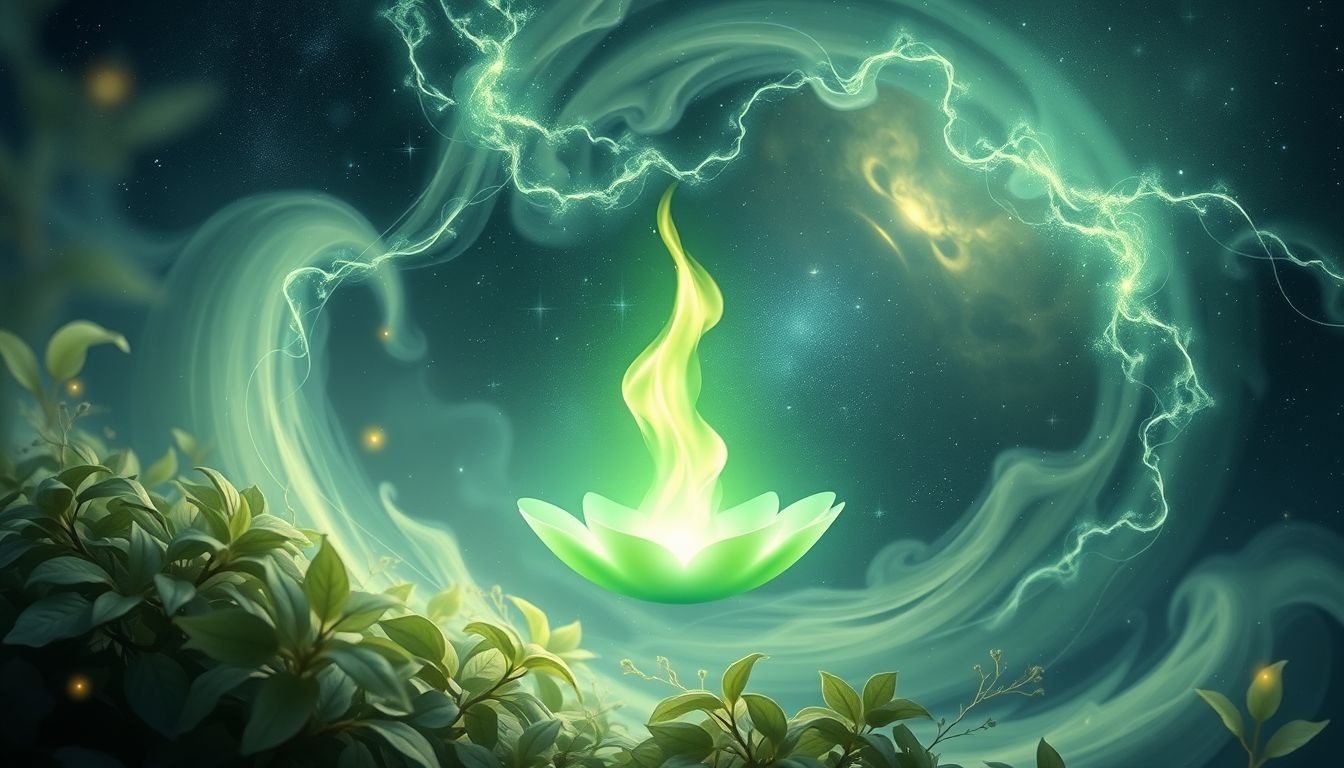 Rêver d'une bougie verte symbolise souvent renouveau et guérison intérieure.