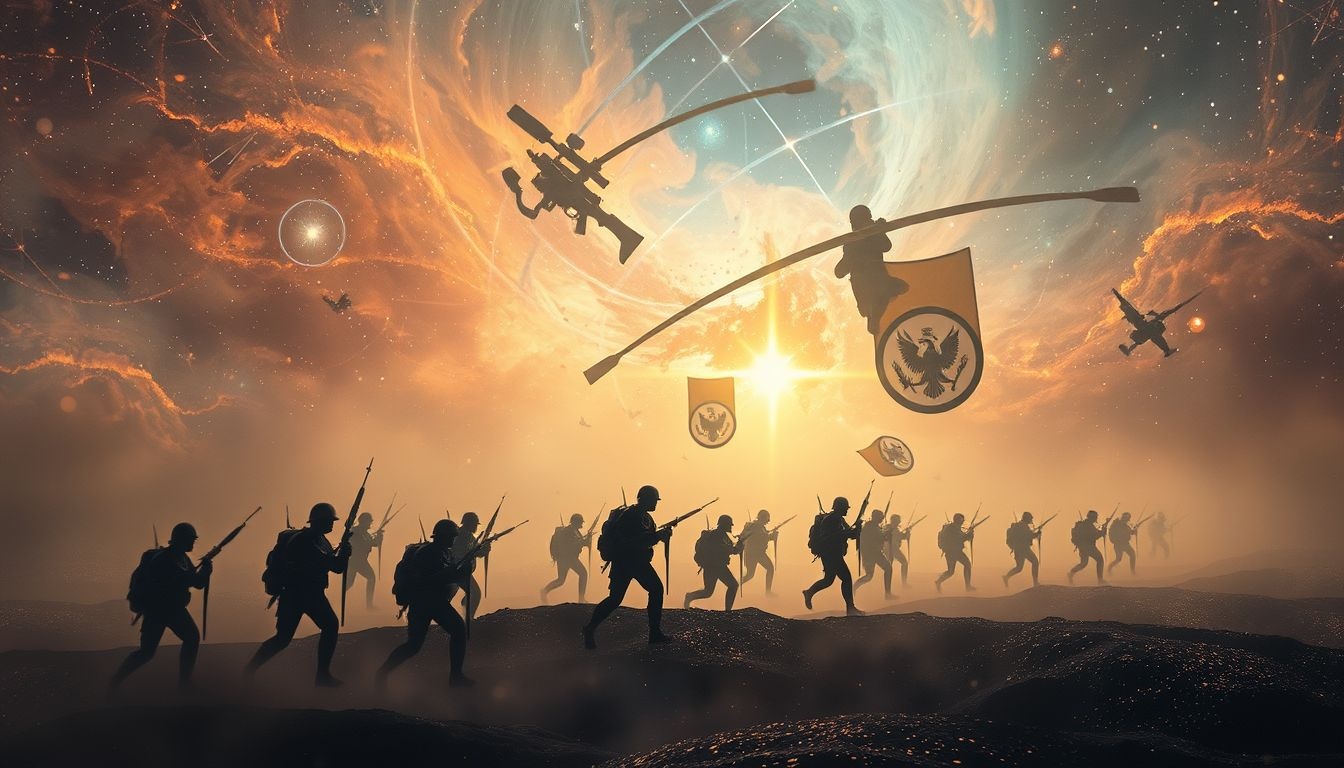 Rêver d'infanterie symbolise souvent un combat intérieur intense.