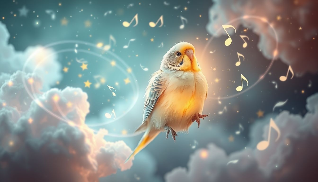 Rêver d'une perruche chantante symbolise joie et créativité libre.