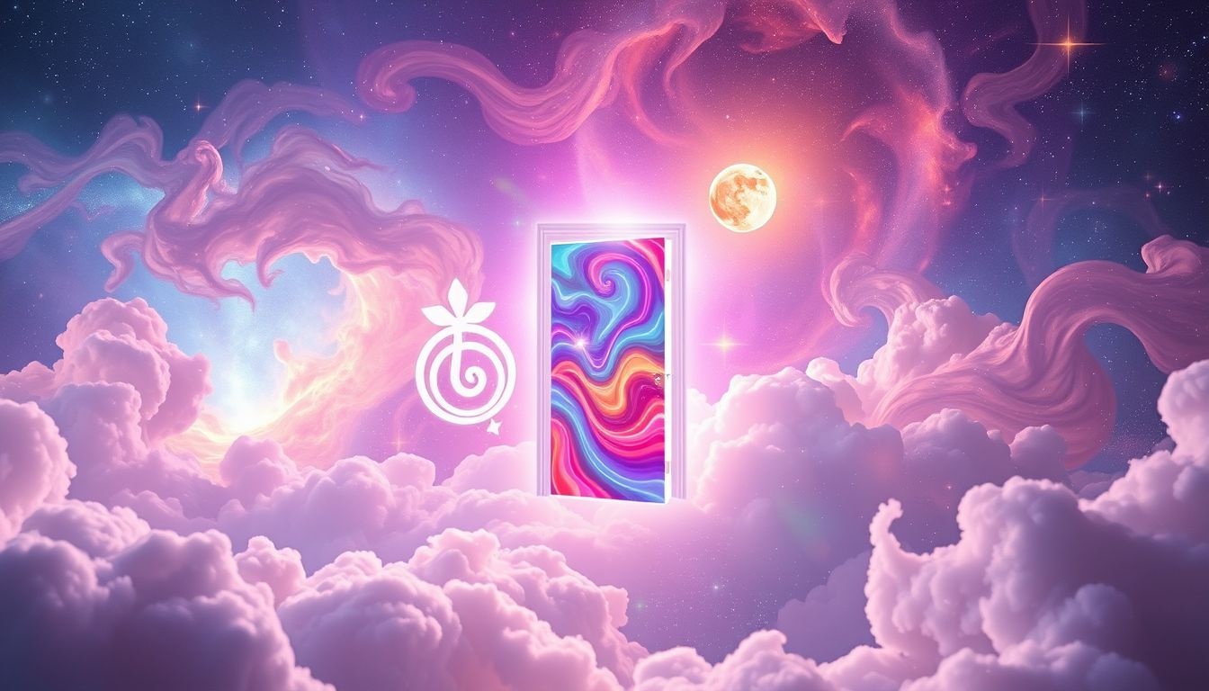 Rêver d'une porte colorée symbolise joie et créativité intérieure.
