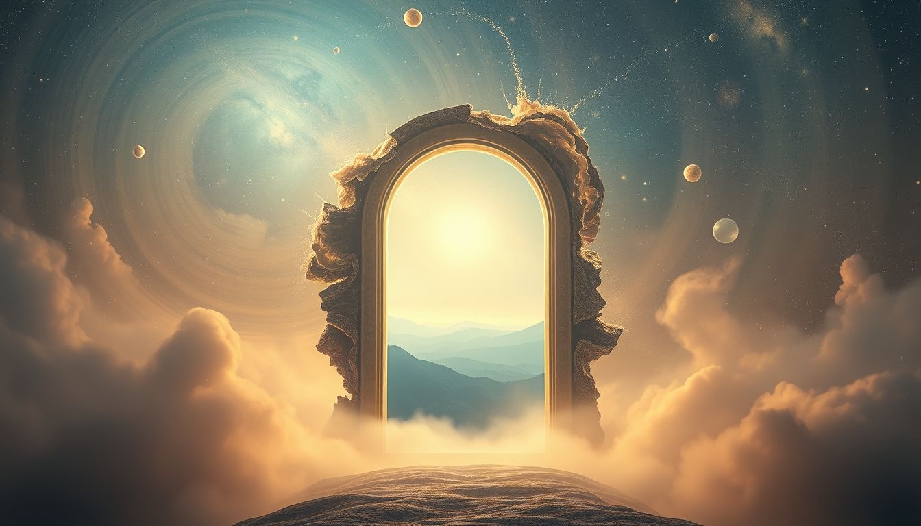 Rêver d’une porte inconnue symbolise un voyage intérieur inédit.