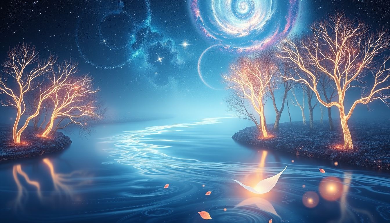 Rêver d’une rivière bordée d’arbres symbolise soutien et renouveau.