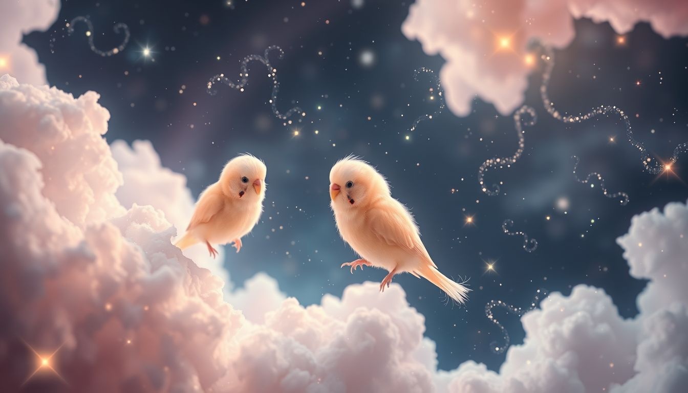 Rêver de bébés perruches symbolise innocence et espoir naissant.