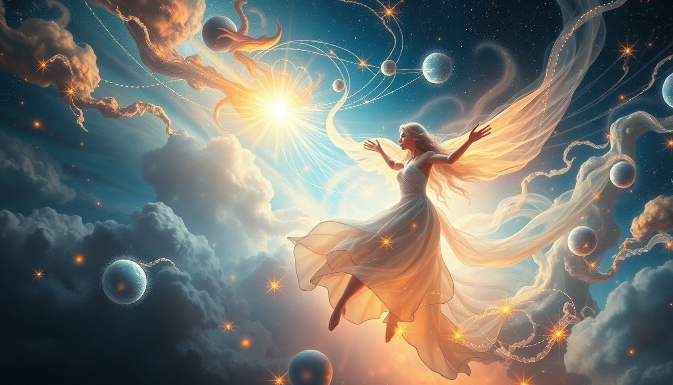 Rêver de connexions spirituelles intenses révèle quête d'illumination profonde.