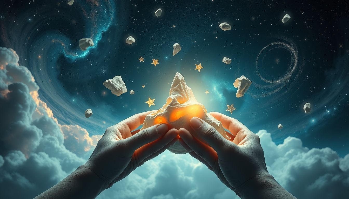 Rêver d'argile symbolise la création et la transformation intérieure.