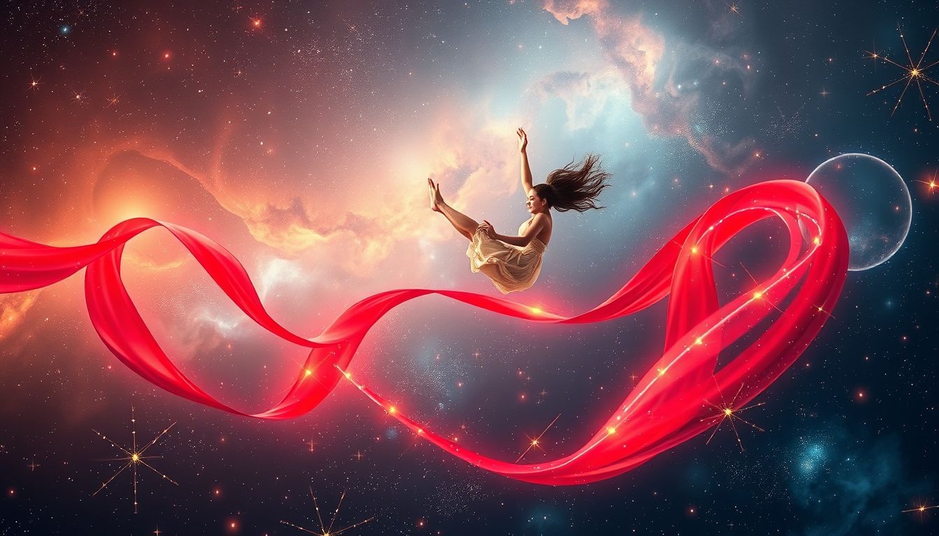 Rêver de danser sur un tapis rouge symbolise réussite et liberté.