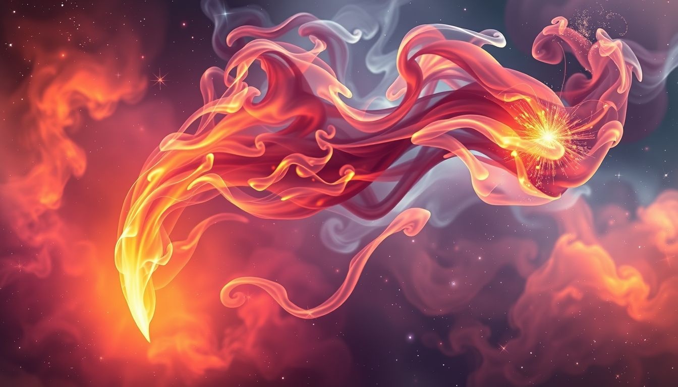 Rêver de fumée symbolise souvent transformation intense et passions cachées.