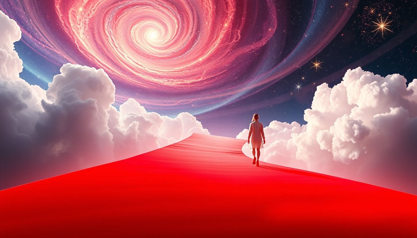 Marcher sur un tapis rouge symbolise souvent succès et reconnaissance sociale.