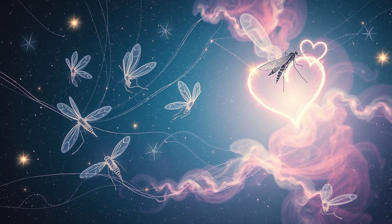 Rêver de moustiques reflète souvent des tensions dans la vie amoureuse.