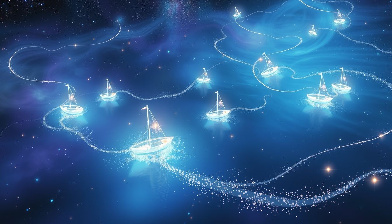 Rêver de croiser des bateaux symbolise des rencontres enrichissantes.
