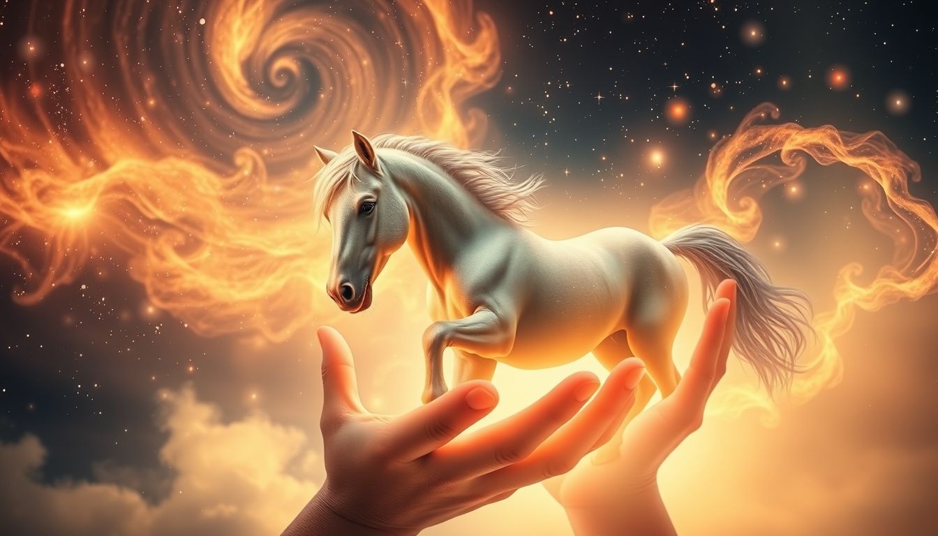 Rêver de nourrir un mustang symbolise l’épanouissement personnel profond.