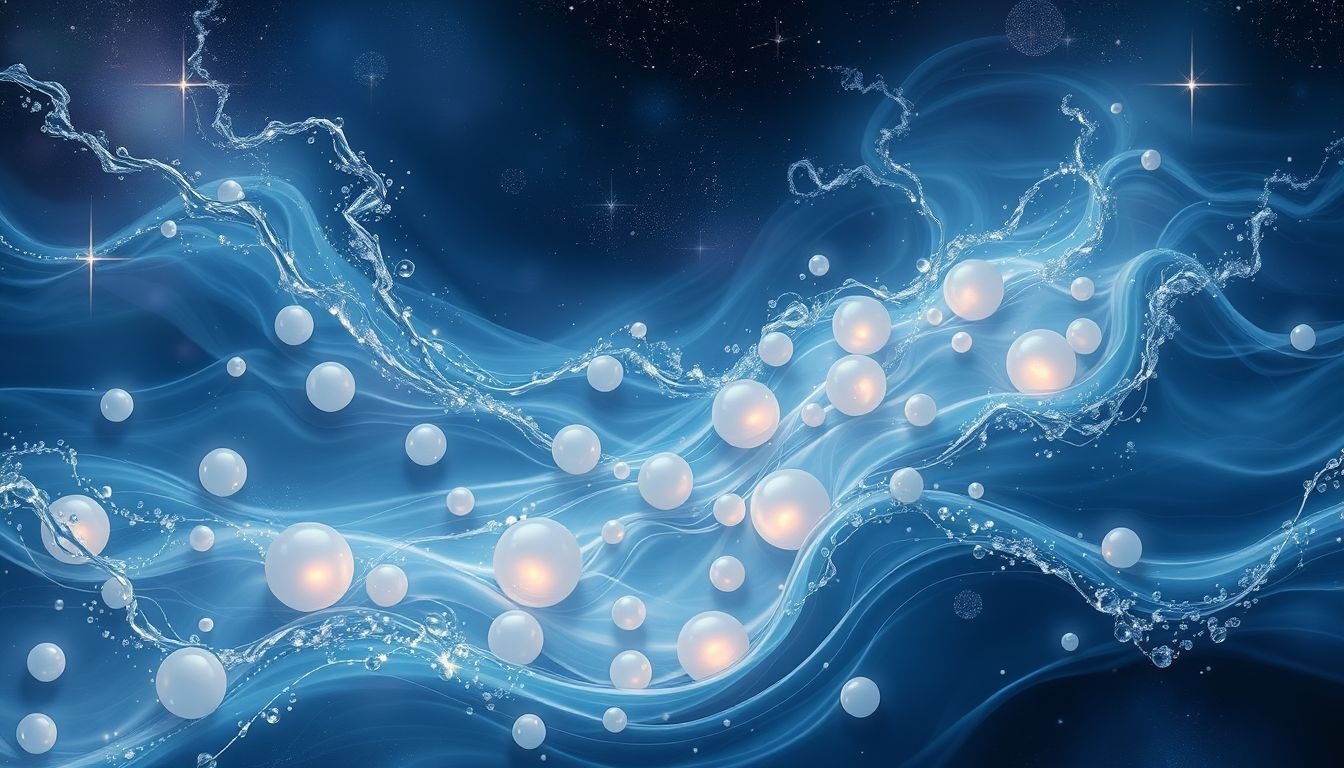 Rêver de perles dans l'eau révèle une intuition émotionnelle profonde.