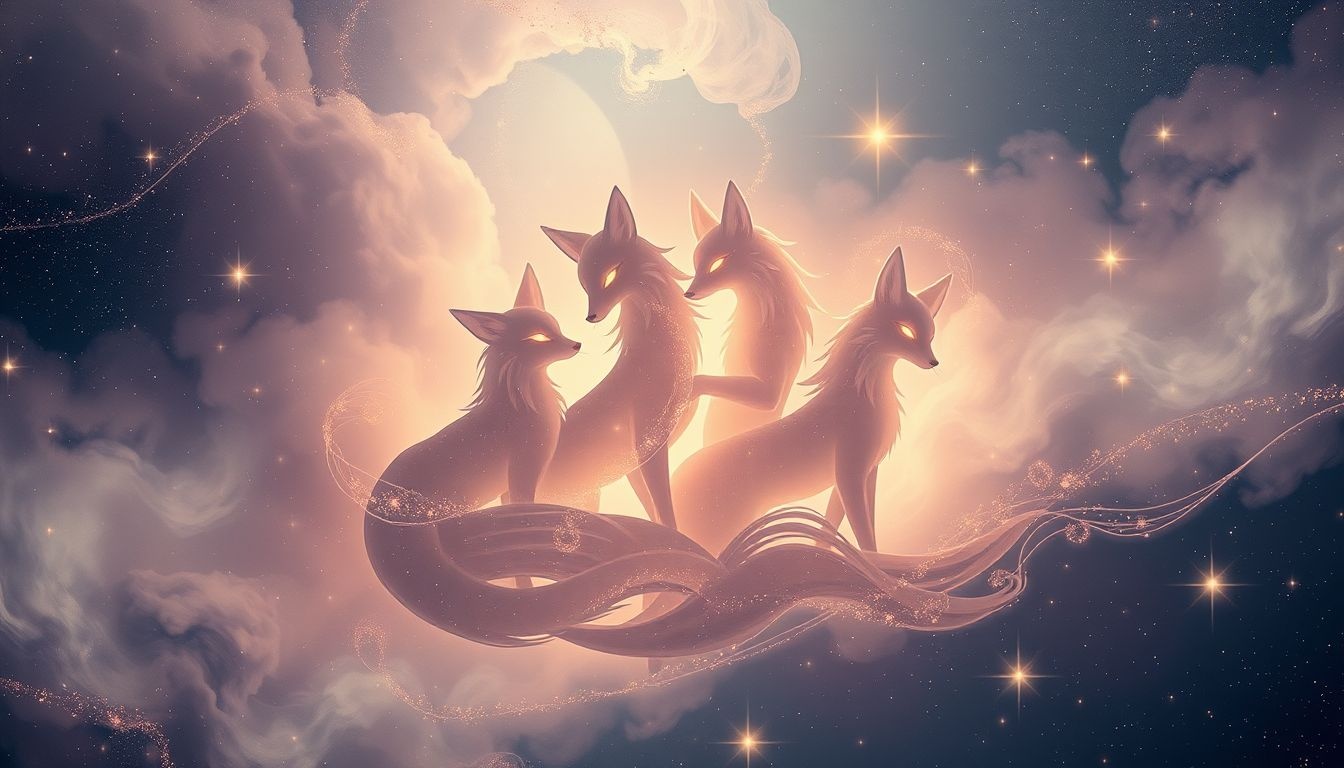 Rêver de plusieurs renards symbolise souvent ruse et plusieurs défis.