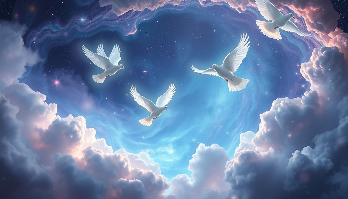 Rêver de relâcher des pigeons symbolise souvent la libération intérieure.