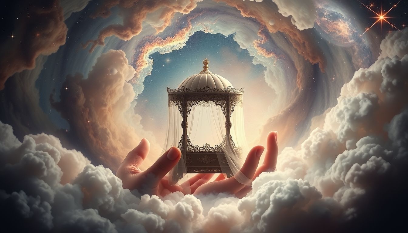 Le palanquin symbolise un refuge face aux pressions extérieures.