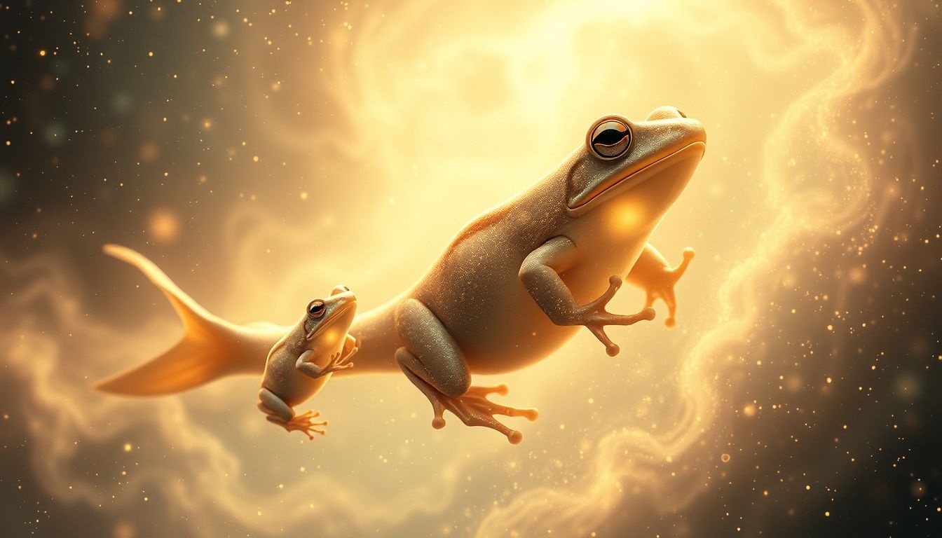 Rêver de têtards symbolise souvent une métamorphose vers le succès.