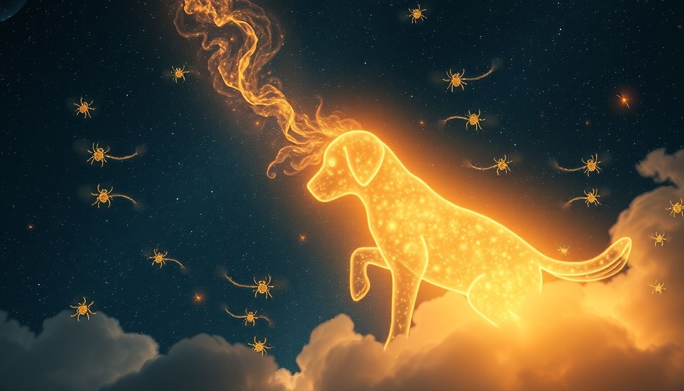 Rêver de tiques sur votre animal symbolise une menace sourde.