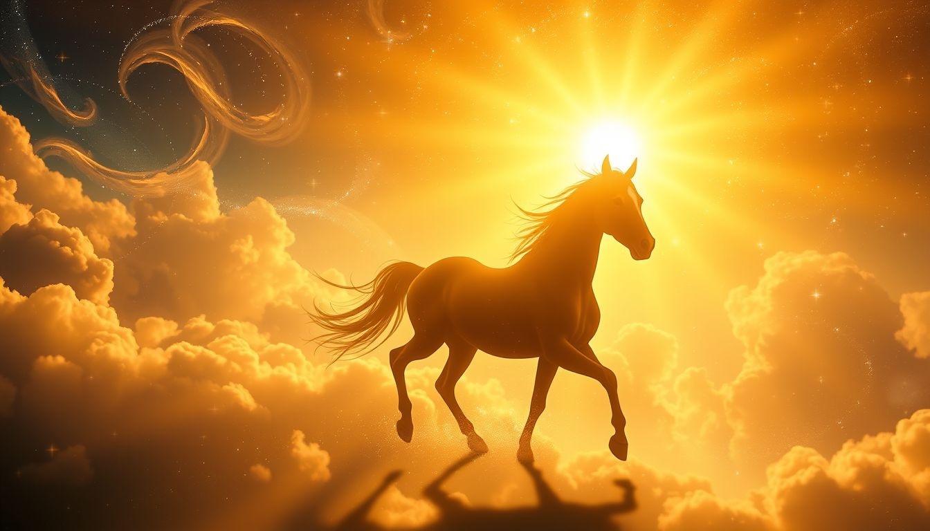 Rêver de trotter sous le soleil symbolise énergie et espoir renouvelés.