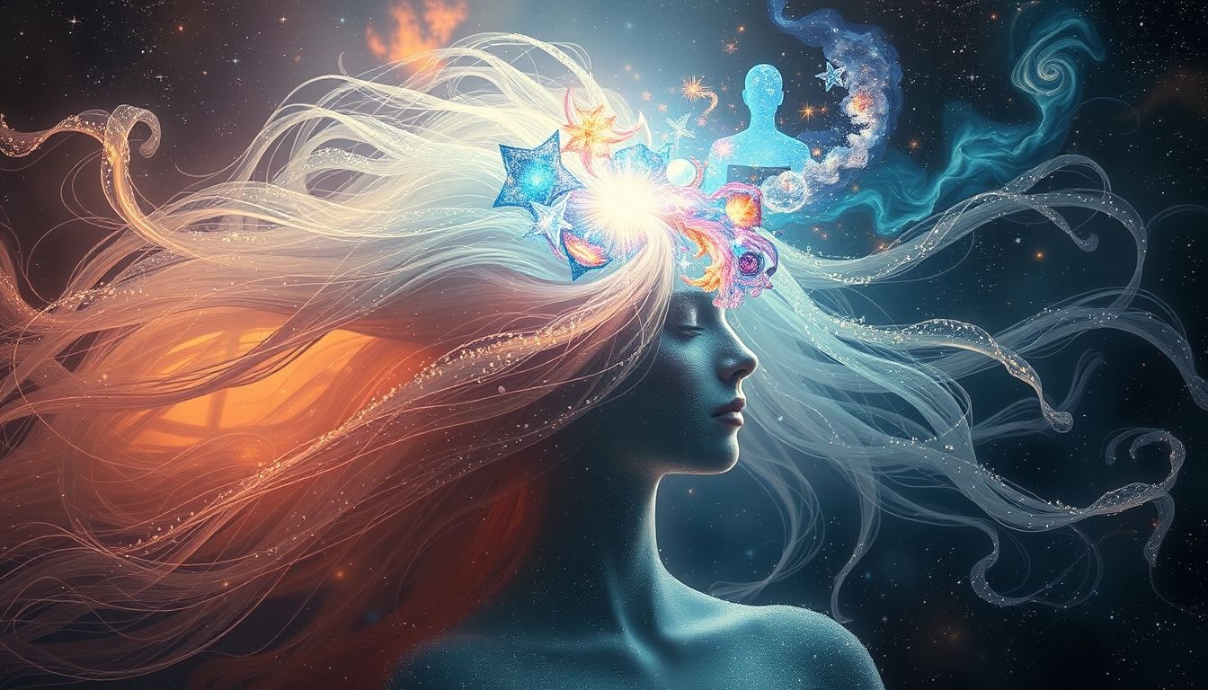 Se mouiller les cheveux symbolise un renouveau mental apaisant.