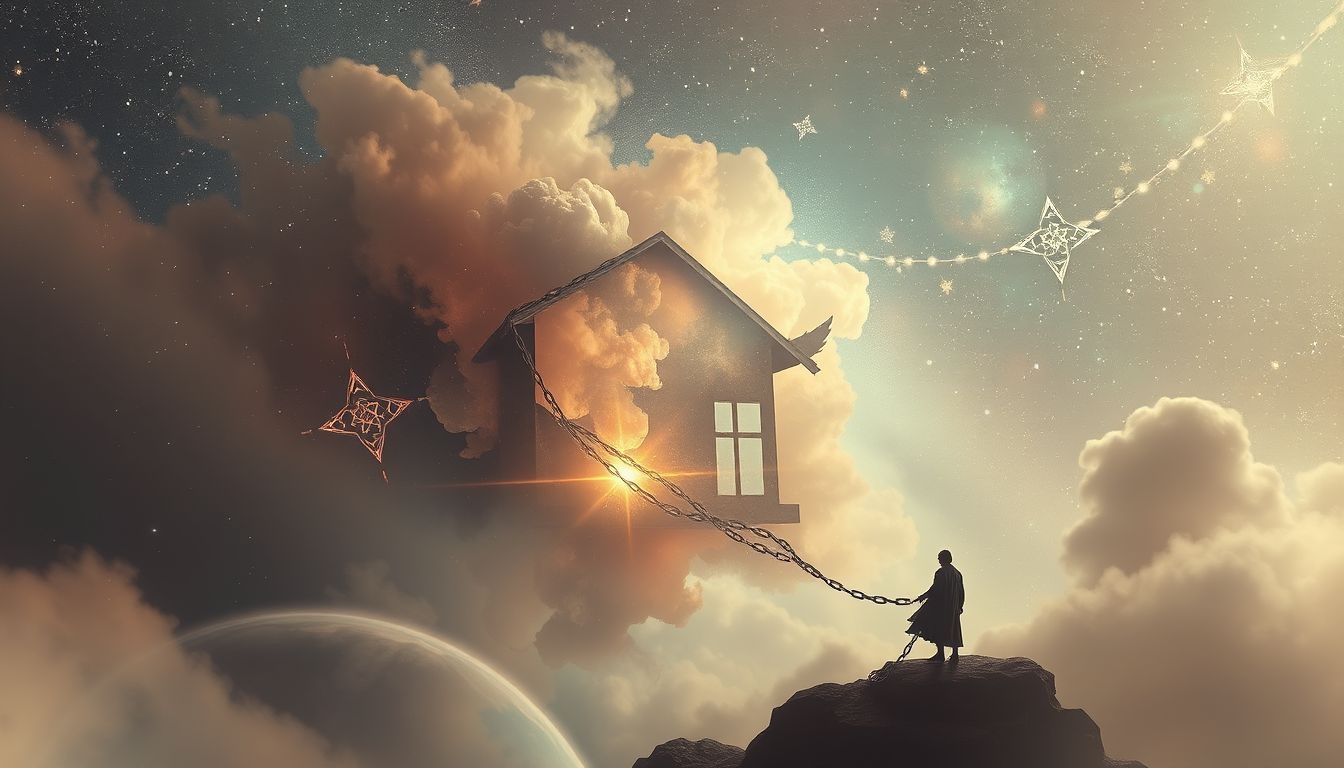 Rêver d’une maison hantée symbolise souvent un passé non résolu.