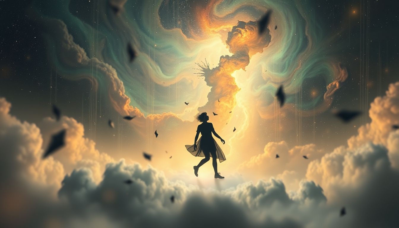 La titubation en descente symbolise souvent une perte de stabilité émotionnelle.