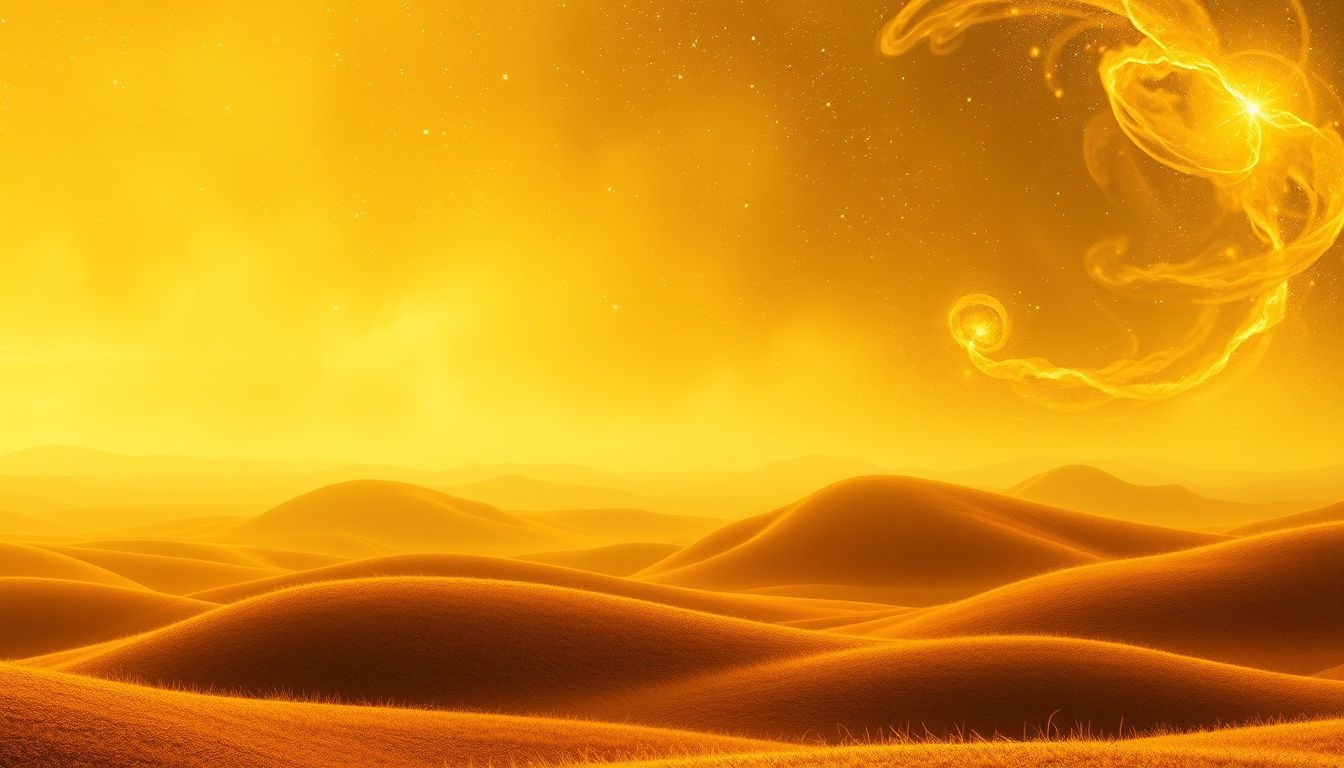 Rêver d’un paysage jaune symbolise souvent la créativité et l’espoir.