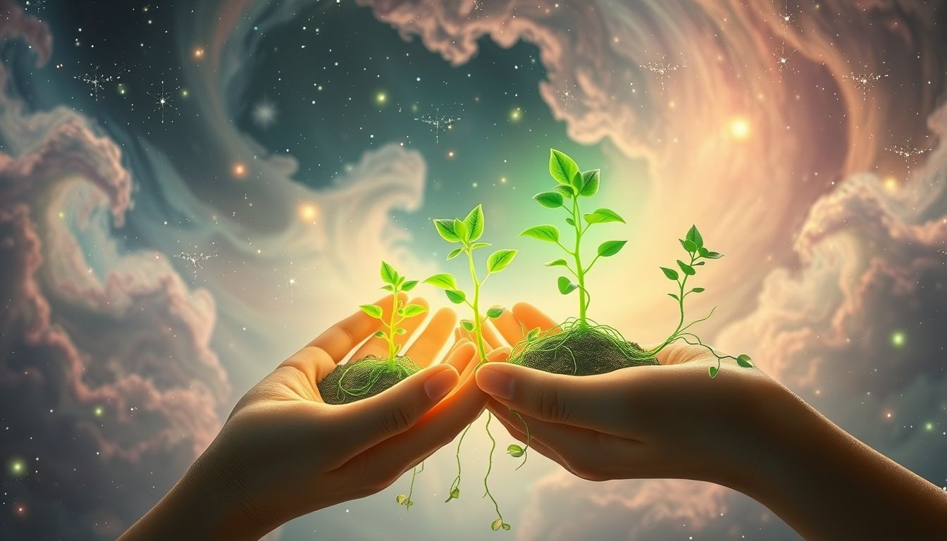 Planter de la verdure en rêve symbolise la croissance personnelle future.