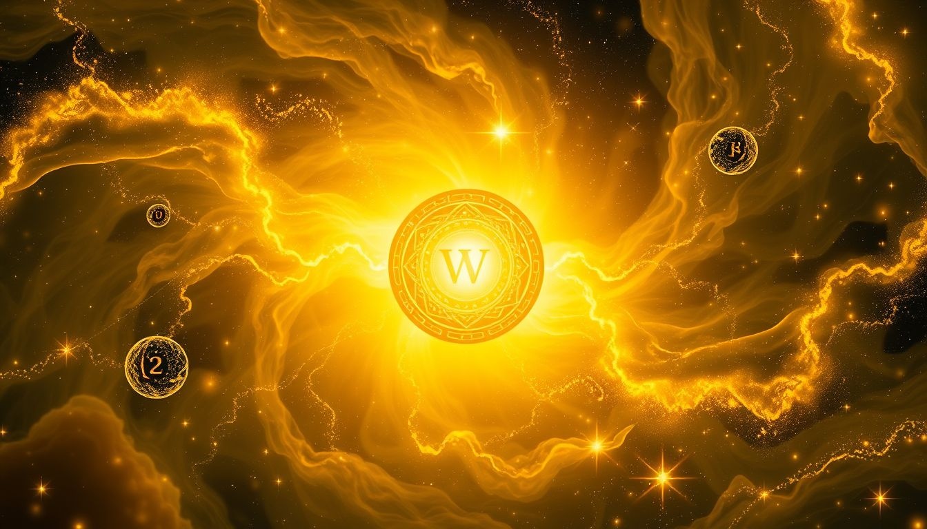 Le jaune symbolise souvent la sagesse éclairant l'esprit endormi.