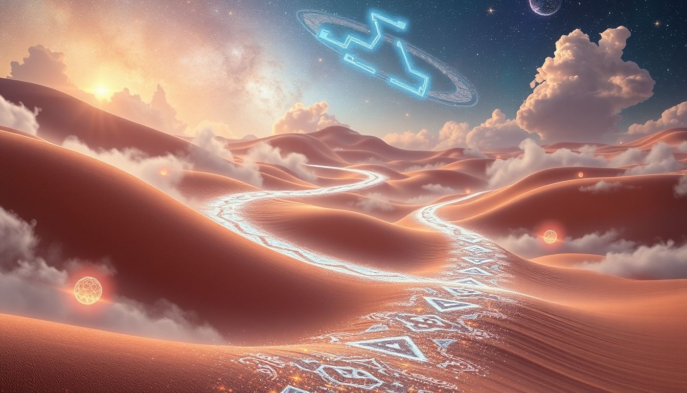 Les routes du désert symbolisent souvent un voyage intérieur solitaire.