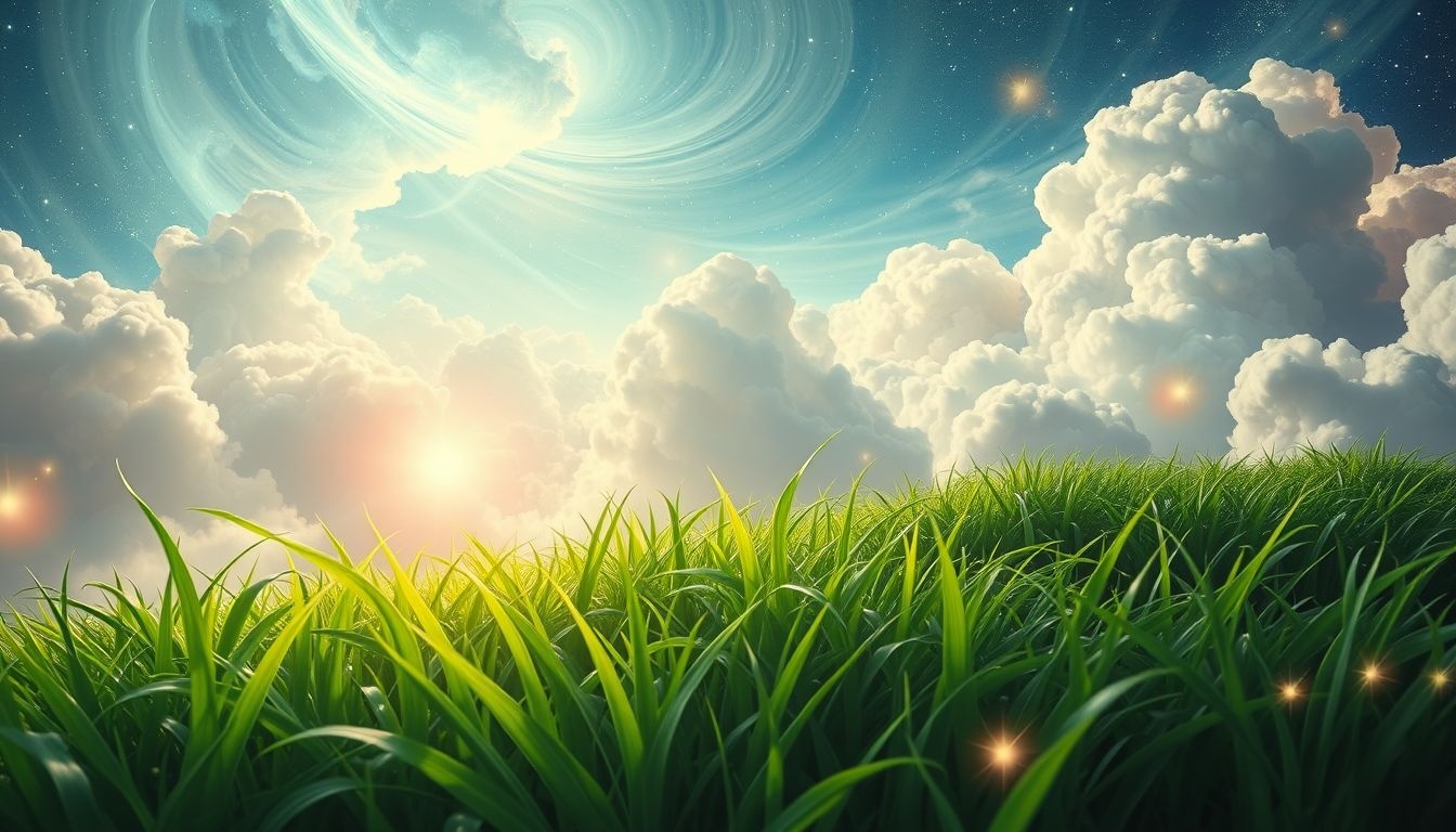 Rêver d'herbe verte symbolise souvent un nouveau départ prometteur.