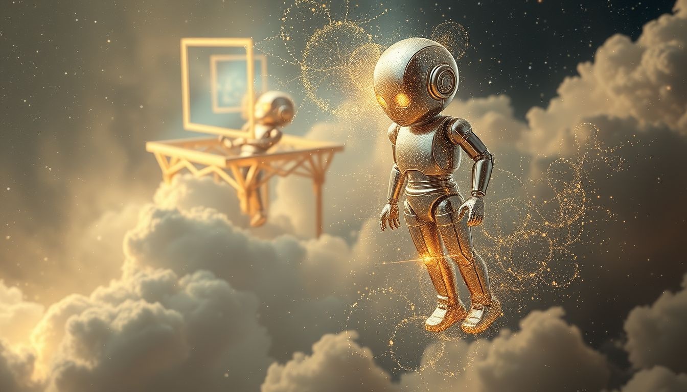 Rêver d’un robot en métal symbolise souvent la rationalité et le contrôle.