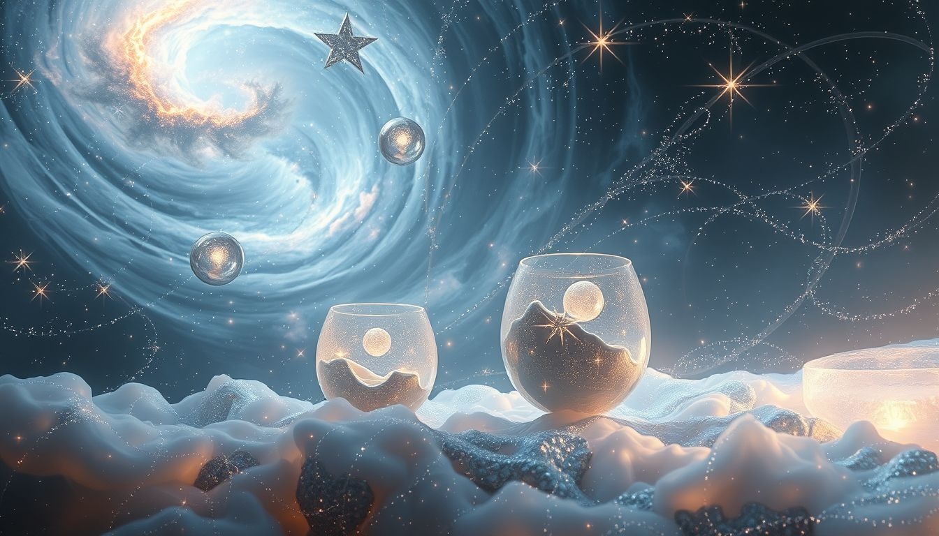 Le cristal symbolise la clarté et la fragilité des émotions.