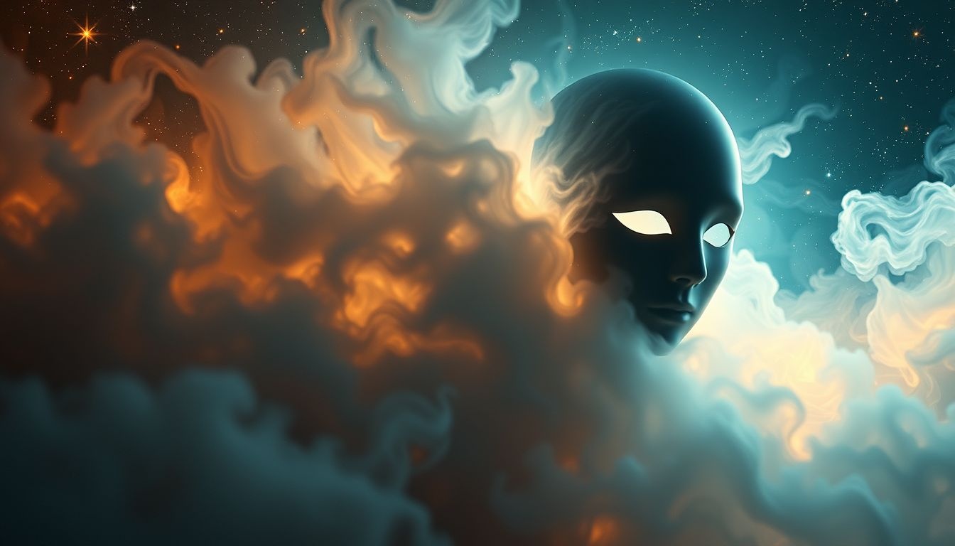 Le balaclava symbolise l’ombre cachée derrière le masque social.