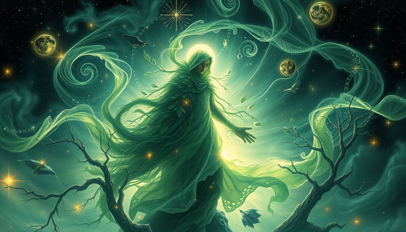 Le garde forestier incarne sagesse et protection de l'équilibre naturel.