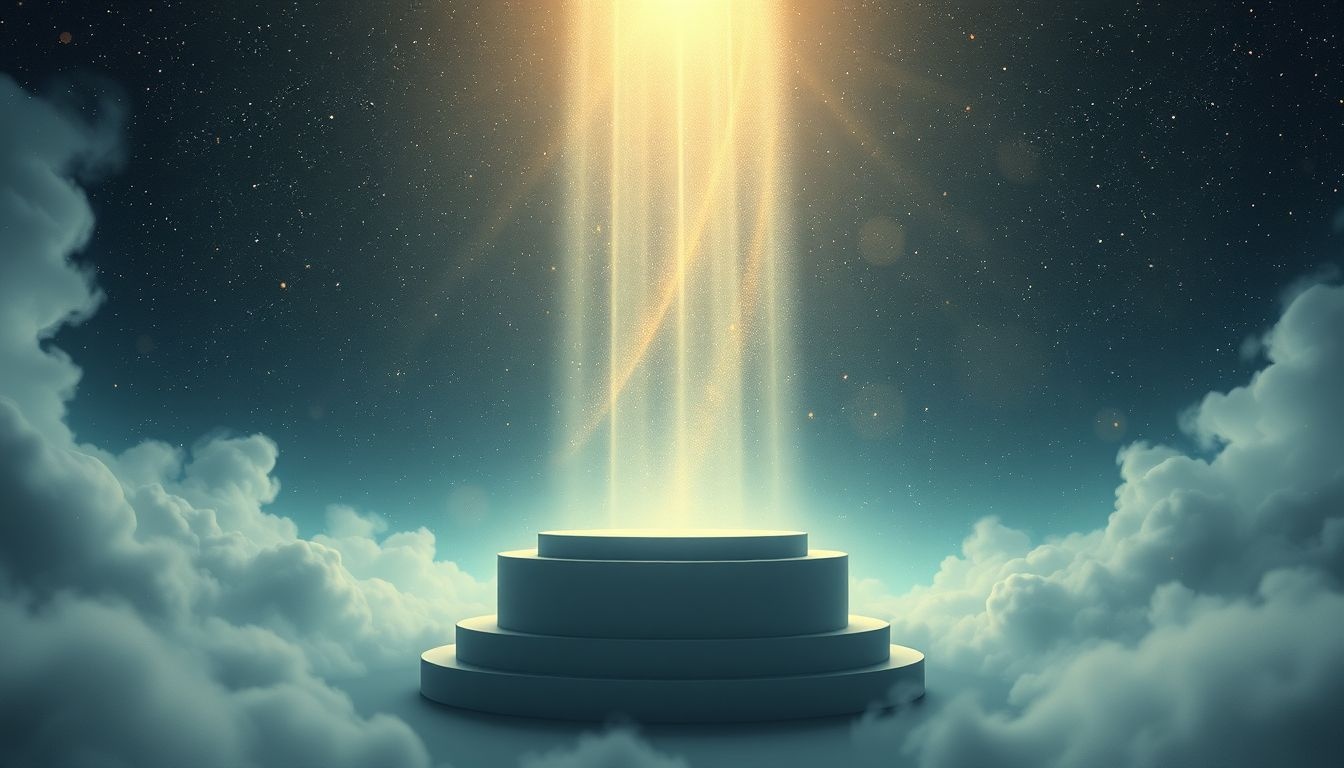 Un lutrin vide symbolise souvent une quête de sens perdue.