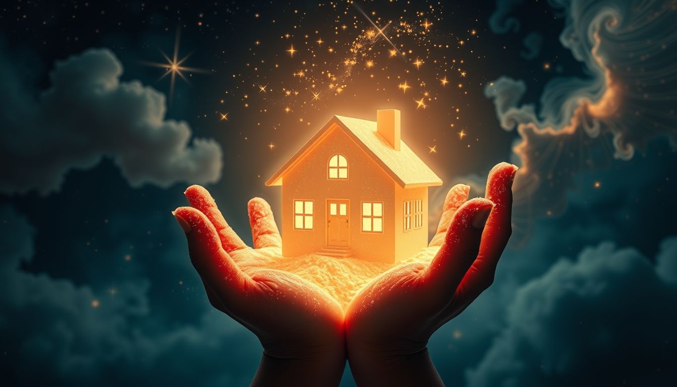 Rêver d’acheter une maison symbolise souvent un désir de stabilité.