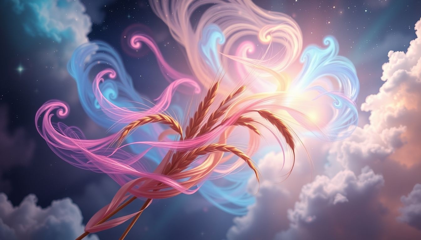Rêver d'avoine colorée symbolise l'harmonie émotionnelle et la vitalité.