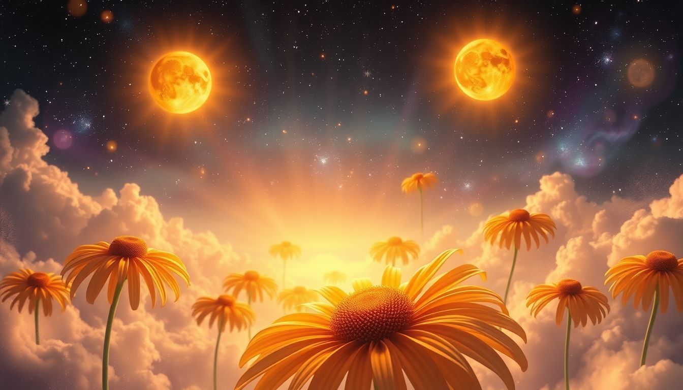 Rêver d'échinacée évoque vitalité et énergie solaire revitalisante.