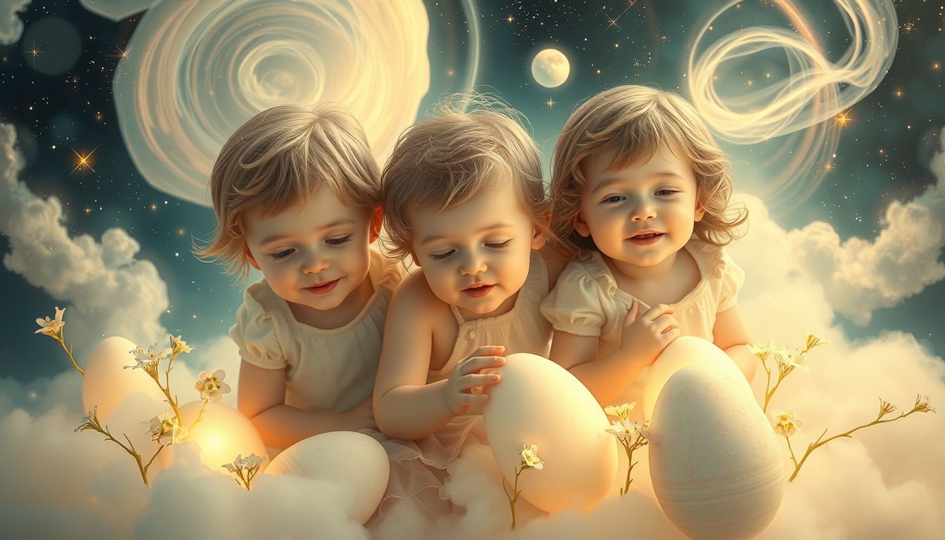 Rêver d'enfants à Pâques symbolise innocence et renouveau spirituel.