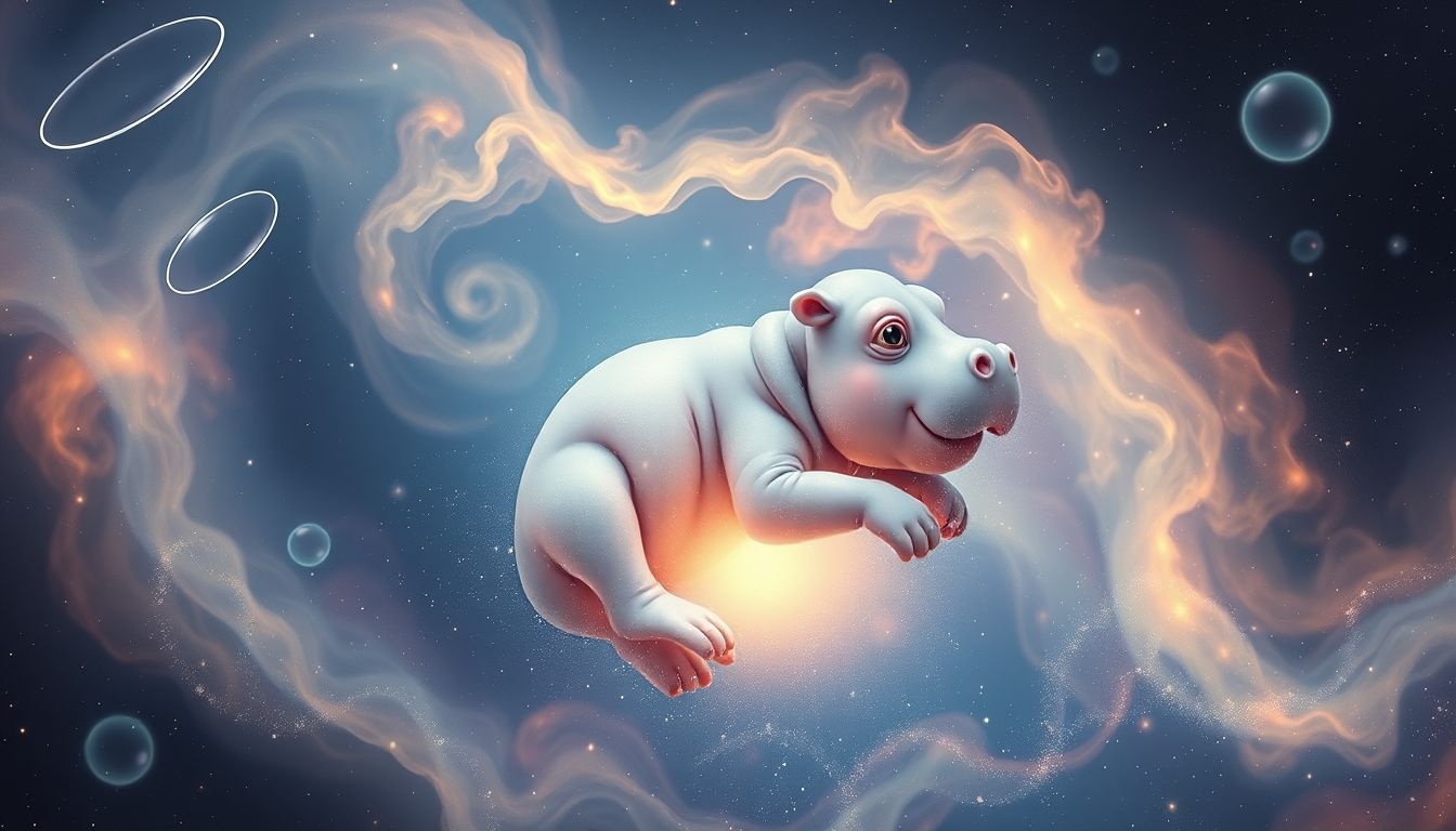 Rêver d’un bébé hippopotame symbolise innocence et sensibilité intérieure.