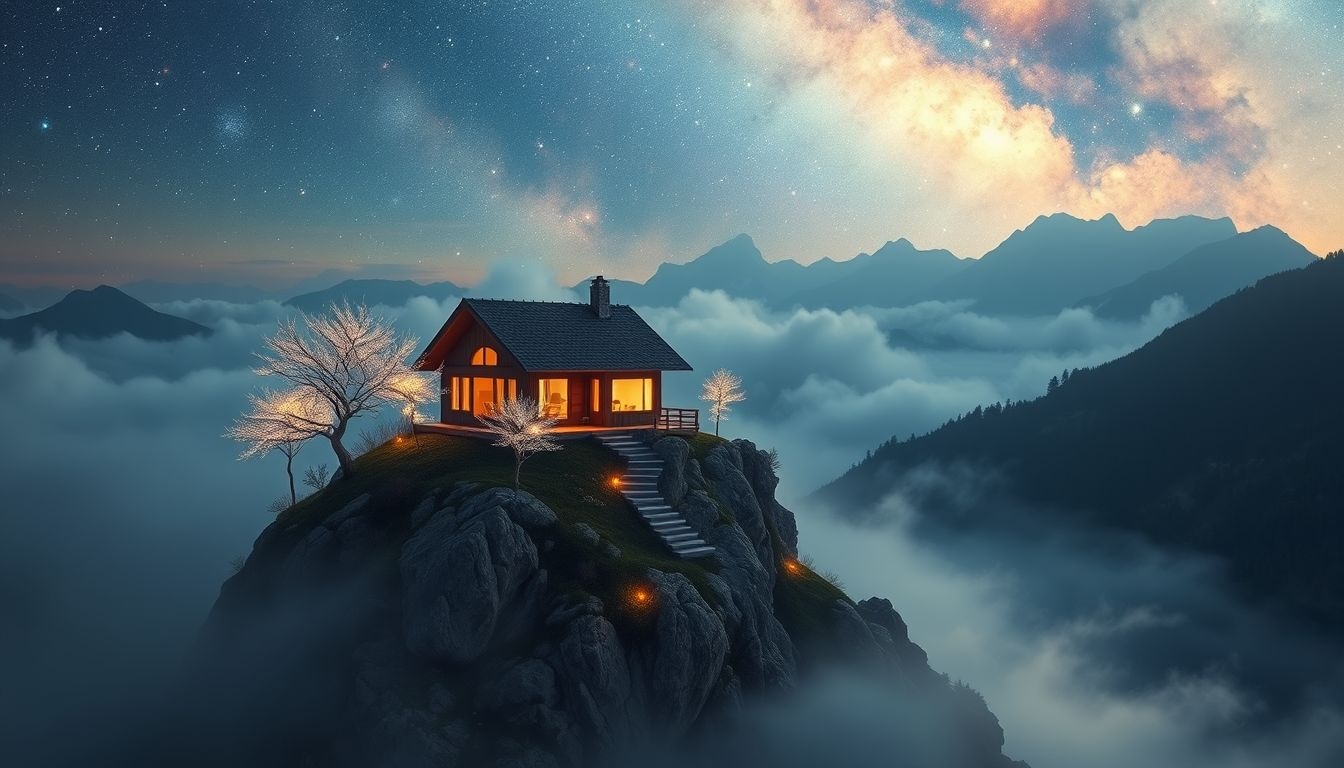Rêver d'un bungalow montagnard symbolise sérénité et harmonie naturelle.