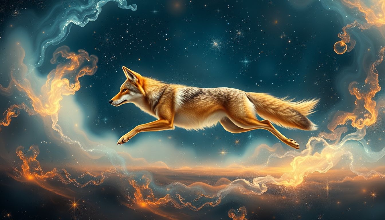 Rêver d’un coyote courant symbolise un désir profond d’indépendance.