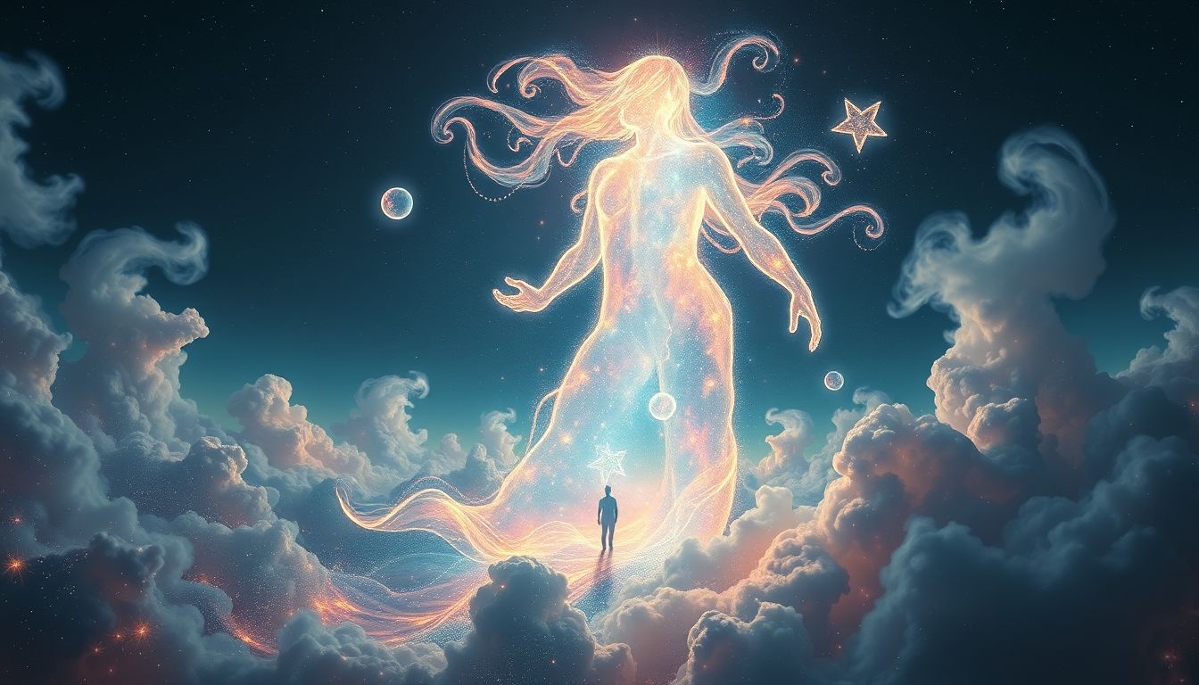 Rêver d’un géant symbolise souvent une transformation personnelle puissante.