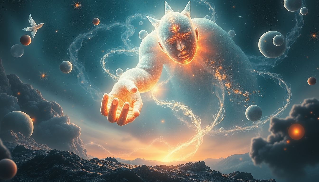 Rêver d’un géant conseillant symbolise une sagesse puissante intérieure.