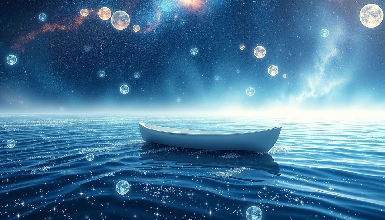 Un kayak blanc symbolise souvent un renouveau teinté d'innocence.