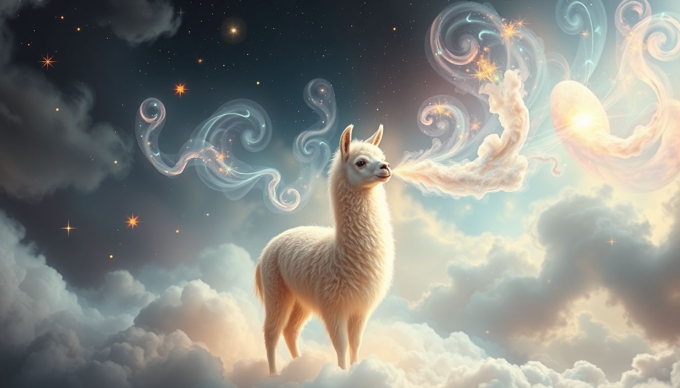 Rêver d’un lama qui crache révèle une colère intérieure refoulée.