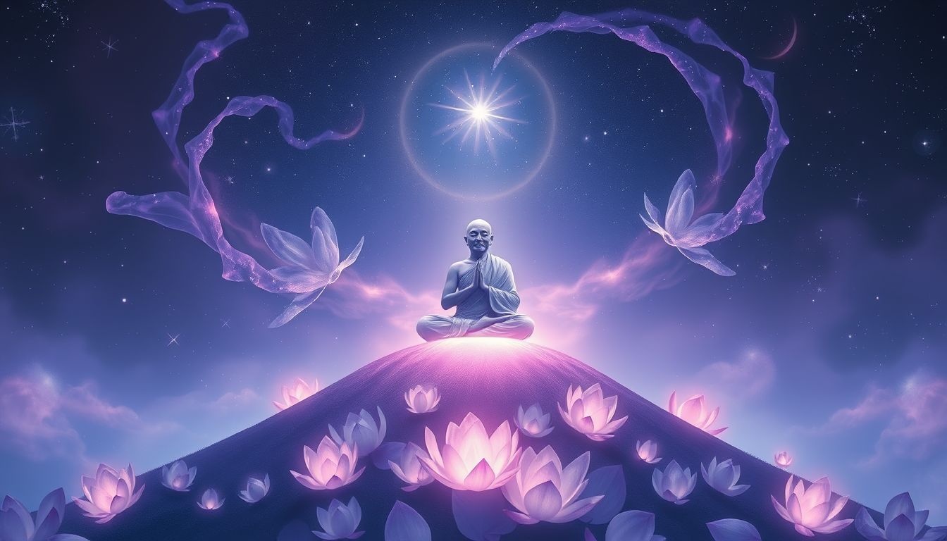 Rêver d'un lama méditant symbolise une quête profonde de paix intérieure.